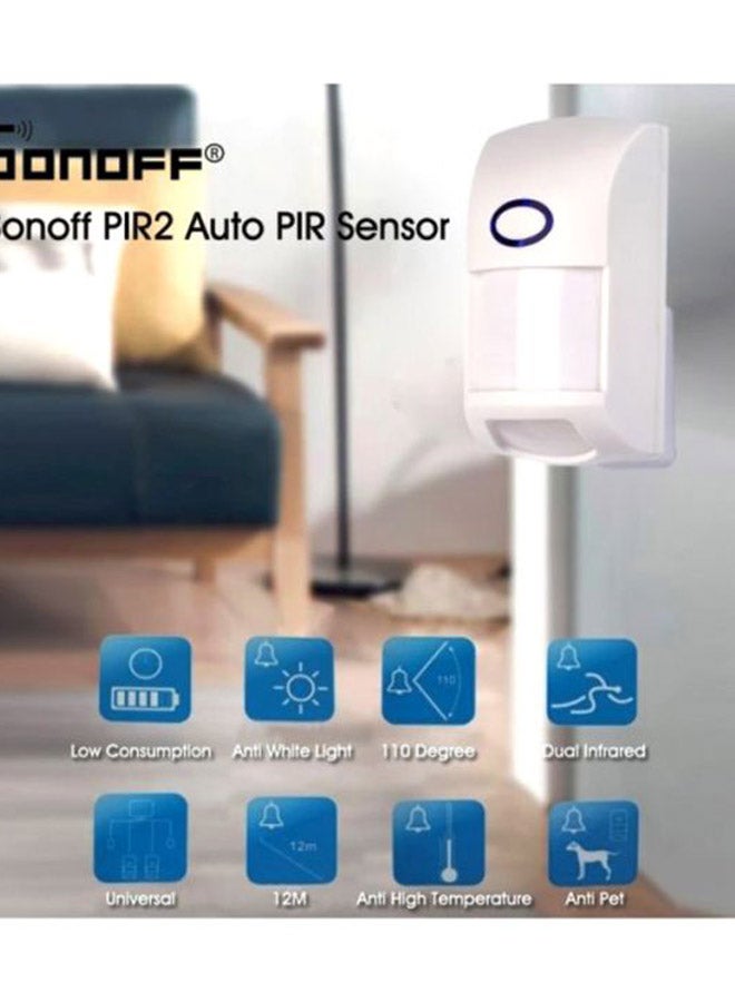SONOFF PIR2 Auto Wireless Motion Detector Sensor White - Image 3