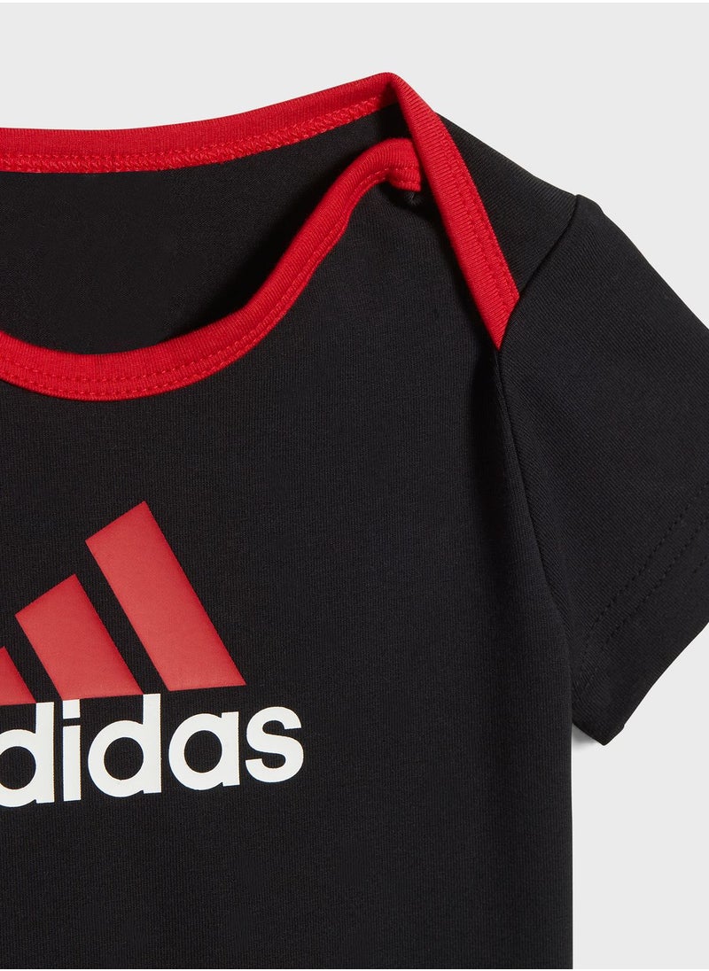 Adidas - Essentials Big Logo Bodysuit And Beanie Gift Set Kids - Image 1