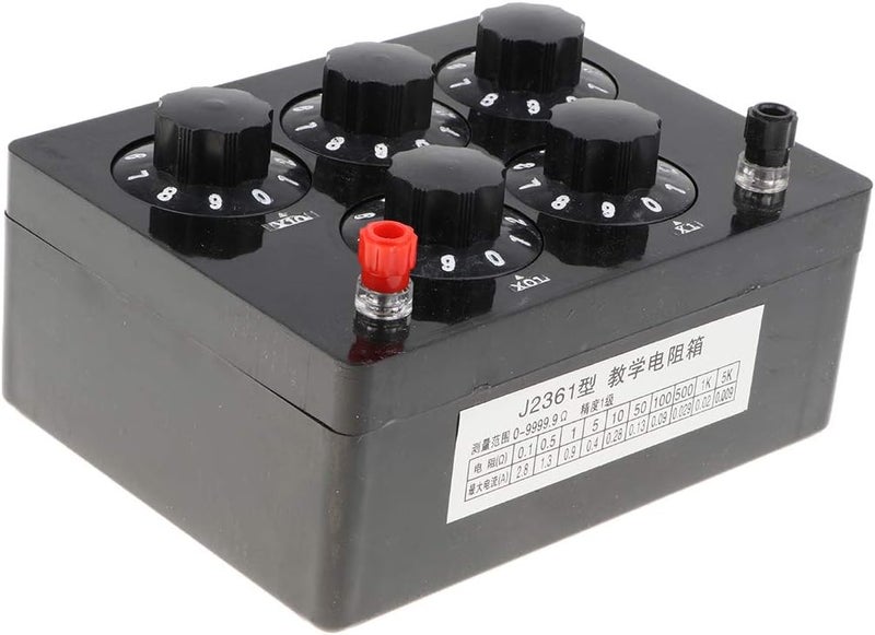 klarako Decade Resistance Box, Adjustable Lab Rotary Resistor Substitution Box, Precision DC Variable Knob Switch 0 to 9999.9Ohms, 0.25W - Image 1