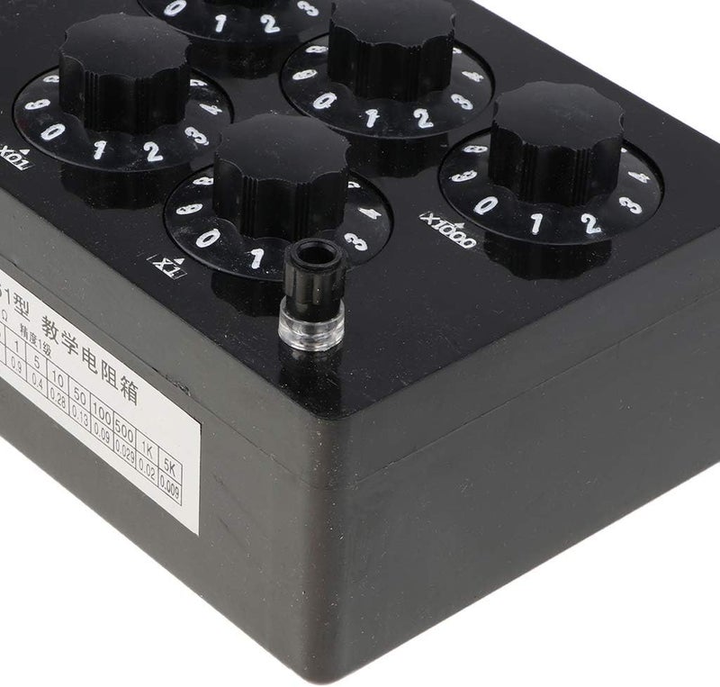 klarako Decade Resistance Box, Adjustable Lab Rotary Resistor Substitution Box, Precision DC Variable Knob Switch 0 to 9999.9Ohms, 0.25W - Image 5