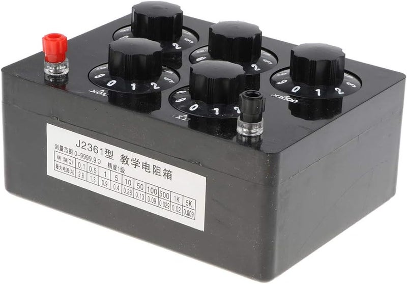 klarako Decade Resistance Box, Adjustable Lab Rotary Resistor Substitution Box, Precision DC Variable Knob Switch 0 to 9999.9Ohms, 0.25W - Image 2