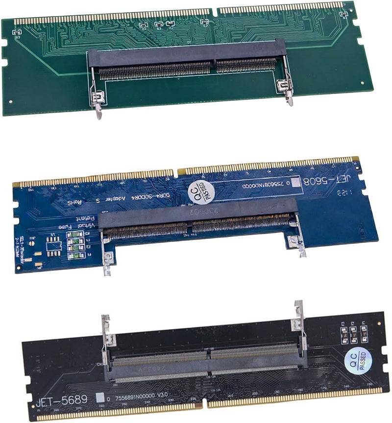 محول ذاكرة DDR3 / DDR4 / DDR5، محول من ذاكرة اللاب توب إلى ذاكرة الكمبيوتر المكتبي، بطاقة توسيع فتحة الكمبيوتر - Image 3