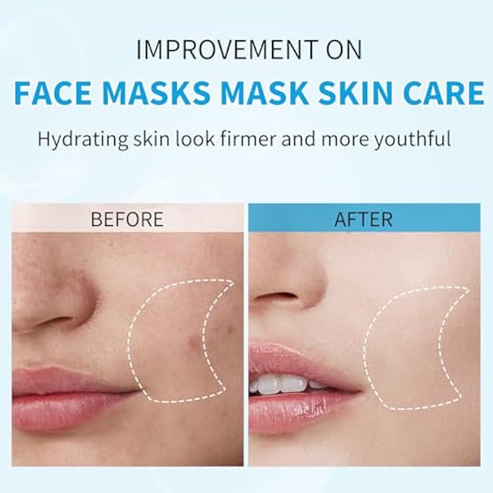 IREV Hyaluronic Acid Face Mask, Face Masks Skincare, Hydrating Mask For Face,Deep Moisturizing Face Sheet Mask, Facial Mask For All Skintypes, After Sun Face Mask, Hydrating Face Masks, Pack Of 10 - Image 4
