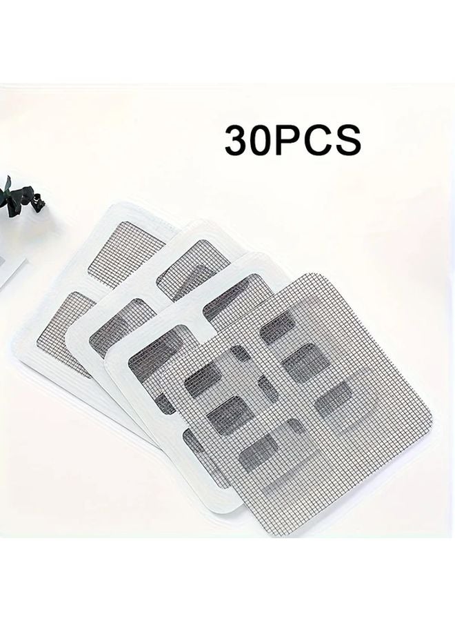 30PCS Mesh Window Repair Stickers Mosquito Proof Self Adhesive Waterproof Screen Patch - Image 1