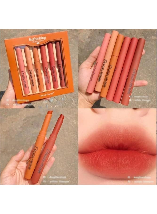 YOMNA Silky touch Refreshing Matte colour Heng Fang So sweet dream Lips colour 6-Pcs - Image 3