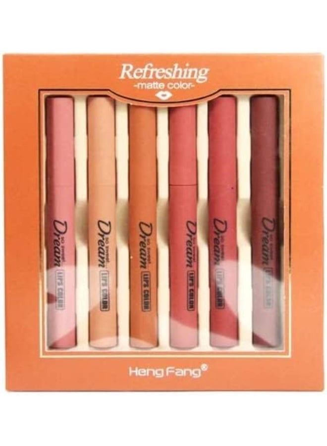 YOMNA Silky touch Refreshing Matte colour Heng Fang So sweet dream Lips colour 6-Pcs - Image 1