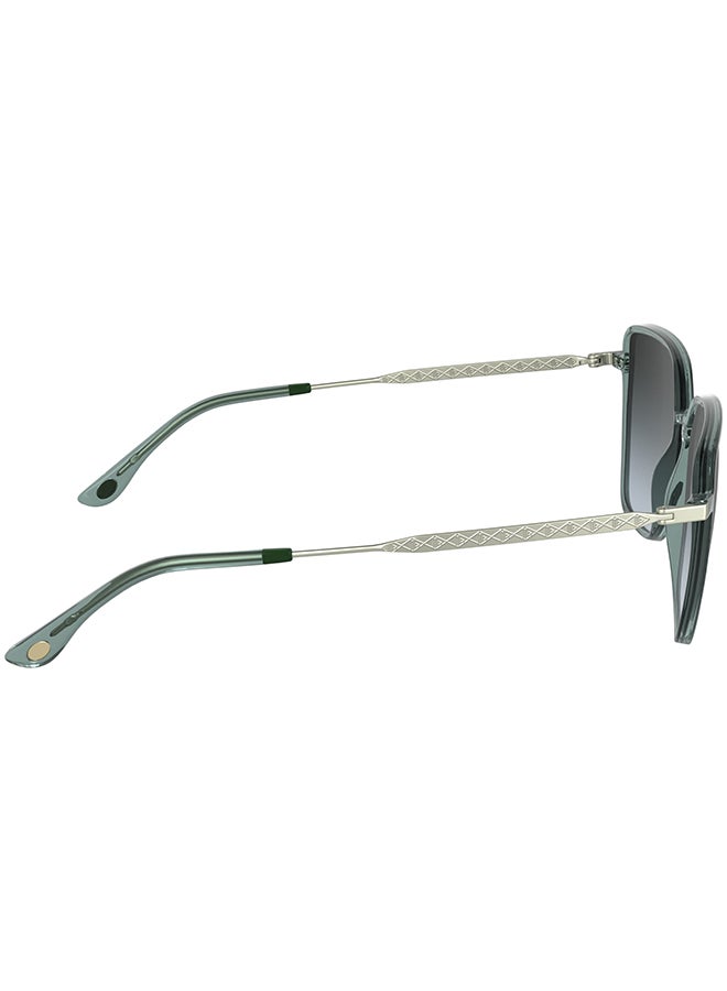 LACOSTE نظارات شمسية لاكوست كاملة الإطار L6062S 5615 (400) شفافة زرقاء - Image 5