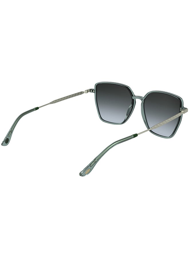 LACOSTE نظارات شمسية لاكوست كاملة الإطار L6062S 5615 (400) شفافة زرقاء - Image 4