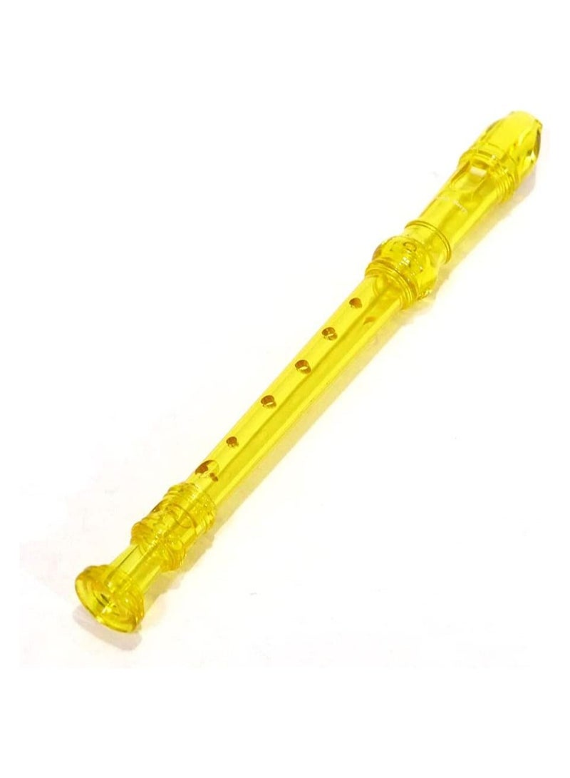 Generic Soprano Recorder with Skeleton Plastic, Yellow 