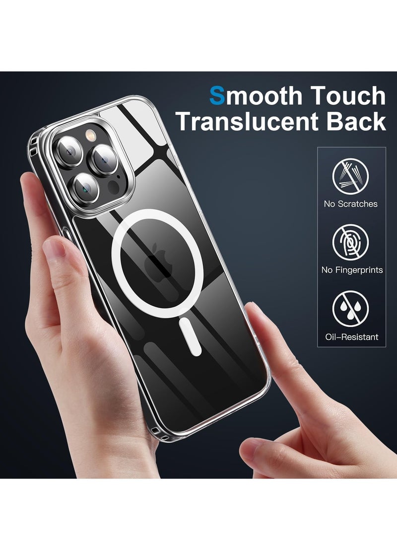 حومة حافظة iPhone 15 Pro Max مقاس 6.7 بوصة MagSafe متوافقة مع الشحن اللاسلكي غطاء حماية صلب مقاوم للخدش ومقاوم للصدمات لهاتف Apple iPhone 15 Pro Max - Image 5