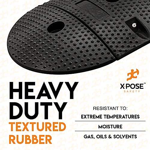 Xpose Safety Rubber End Caps for 6 Ft Speed Bumps (Set of 2) – Modular Interlocking Accessories for Driveways, Roads, and Parking Lots - Image 3