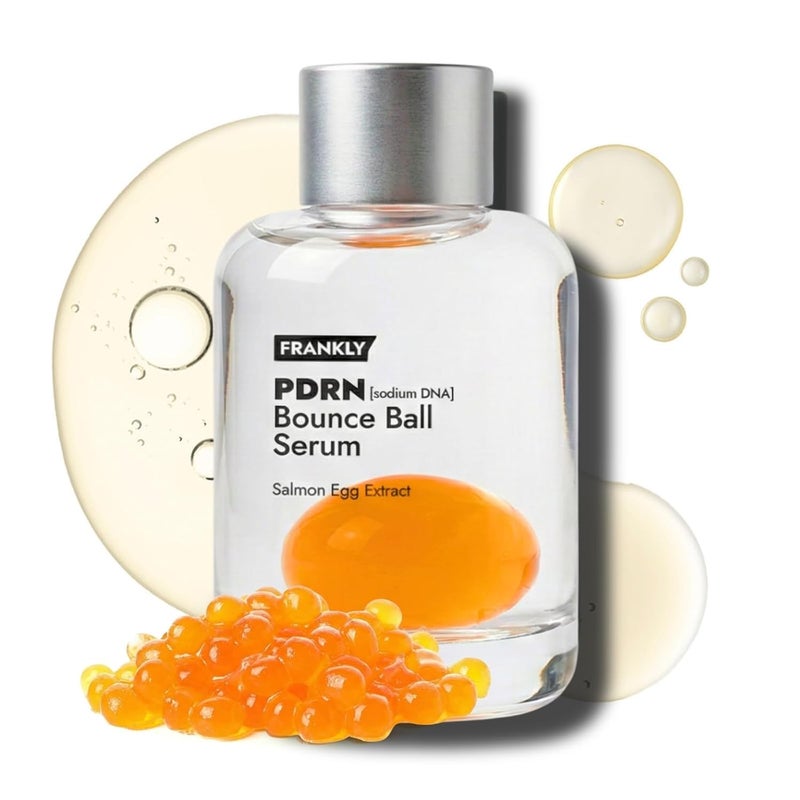 FRANKLY Salmon PDRN Bounce Ball Serum 99 Pure Salmon DNA PDRN for Post Microneedling Recovery Redness Damaged Skin Repair Glass Skin Korean Skincare Lightweight Non Sticky 101 fl oz - Image 2