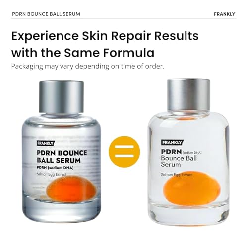 FRANKLY Salmon PDRN Bounce Ball Serum 99 Pure Salmon DNA PDRN for Post Microneedling Recovery Redness Damaged Skin Repair Glass Skin Korean Skincare Lightweight Non Sticky 101 fl oz - Image 3