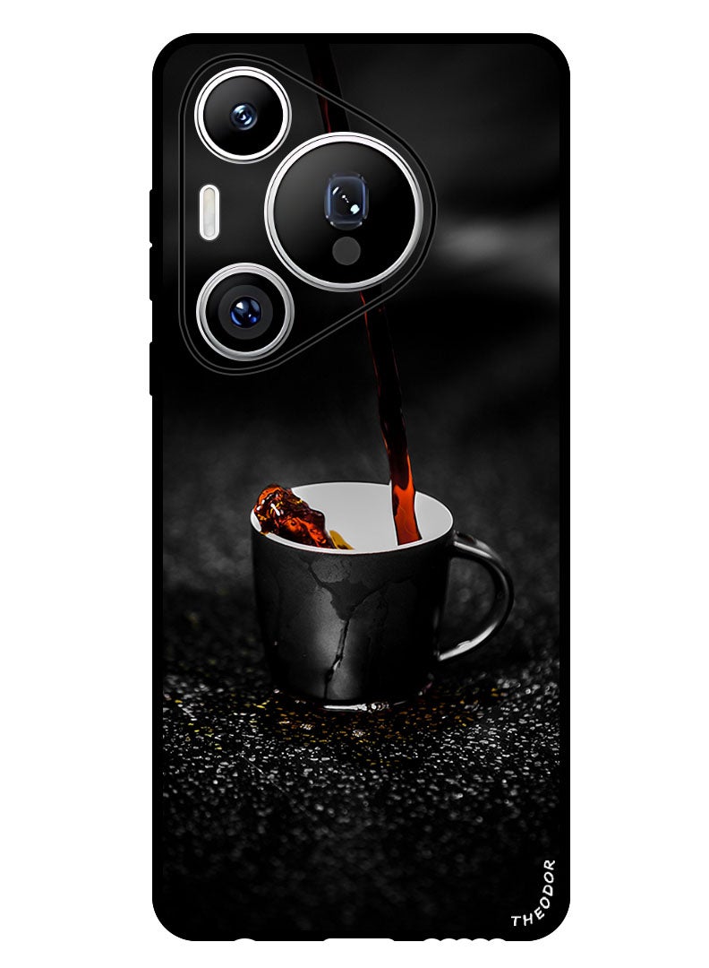 Theodor Protective Case Anti Scratch Shock Proof Bumper Cover For Huawei Pura 70 Pro Plus cup_spray_drops - Image 1
