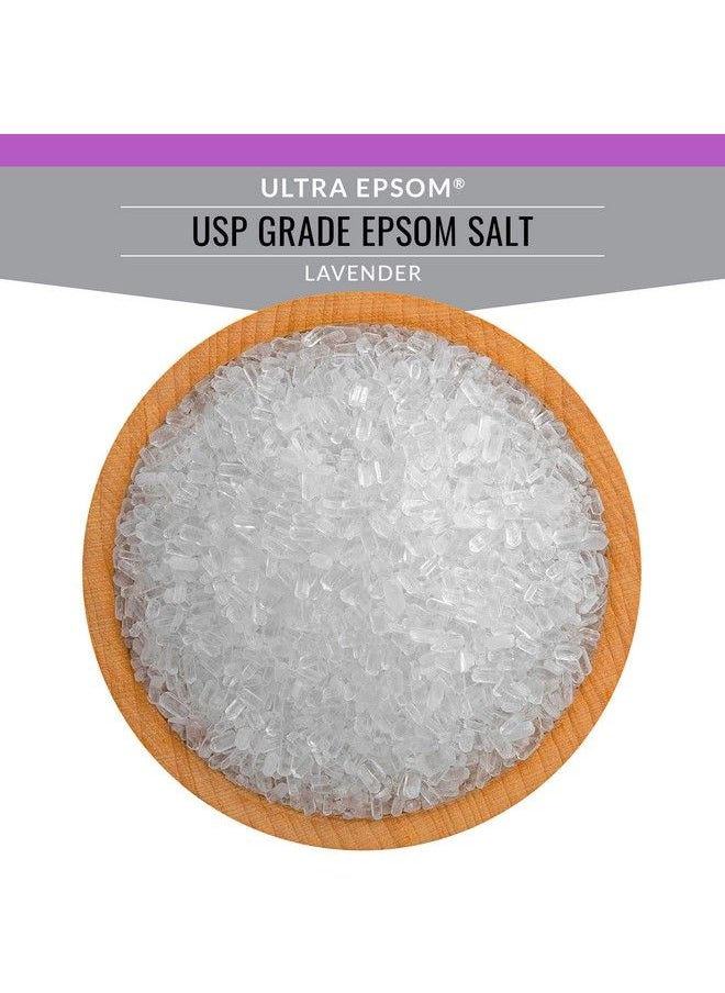 SaltWorks - Ultra Epsom Scented Bath Salt Lavender 2 Pound Bag - Image 1