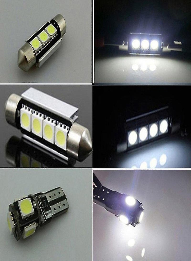 طقم مصابيح LED داخلية للسيارة مكون من 20 قطعة لسيارة بي إم دبليو الفئة الخامسة E39 M5 1997-2003 - Image 4