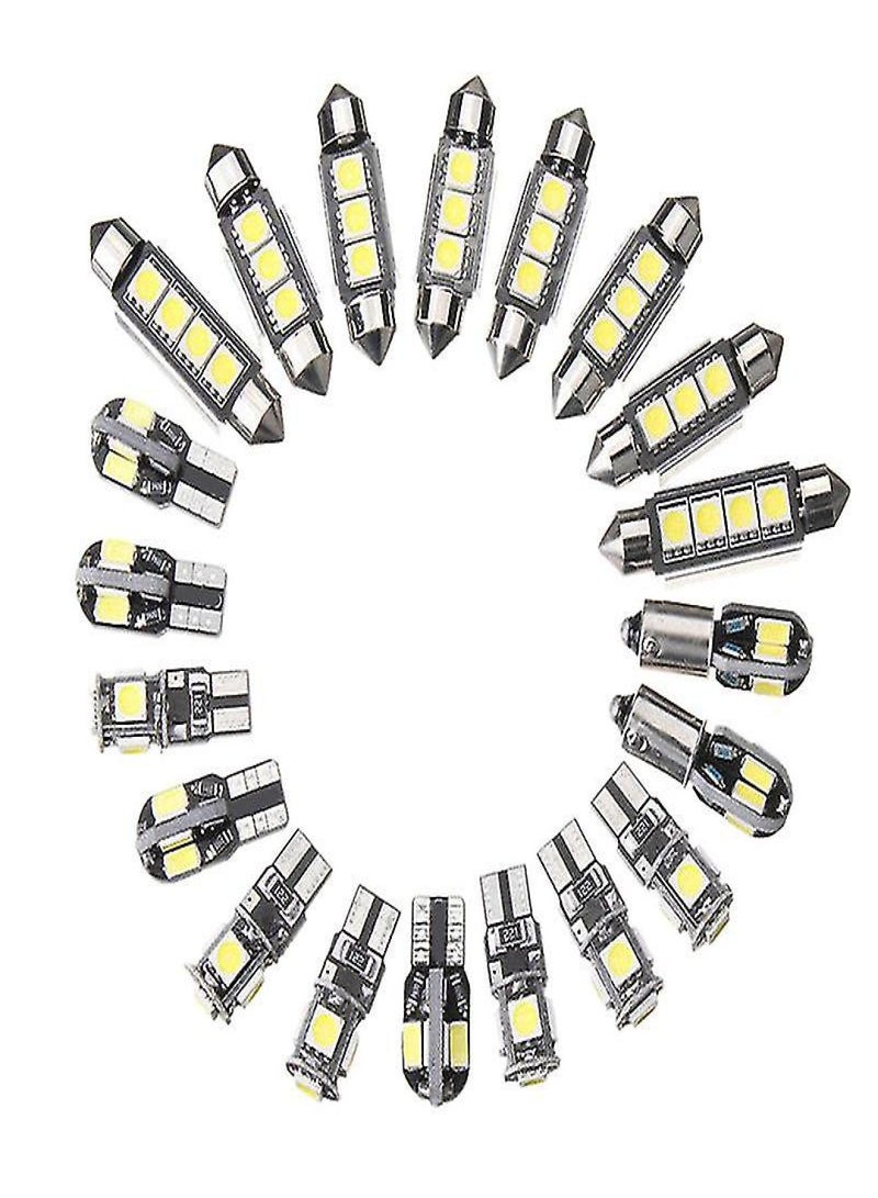 طقم مصابيح LED داخلية للسيارة مكون من 20 قطعة لسيارة بي إم دبليو الفئة الخامسة E39 M5 1997-2003 - Image 1