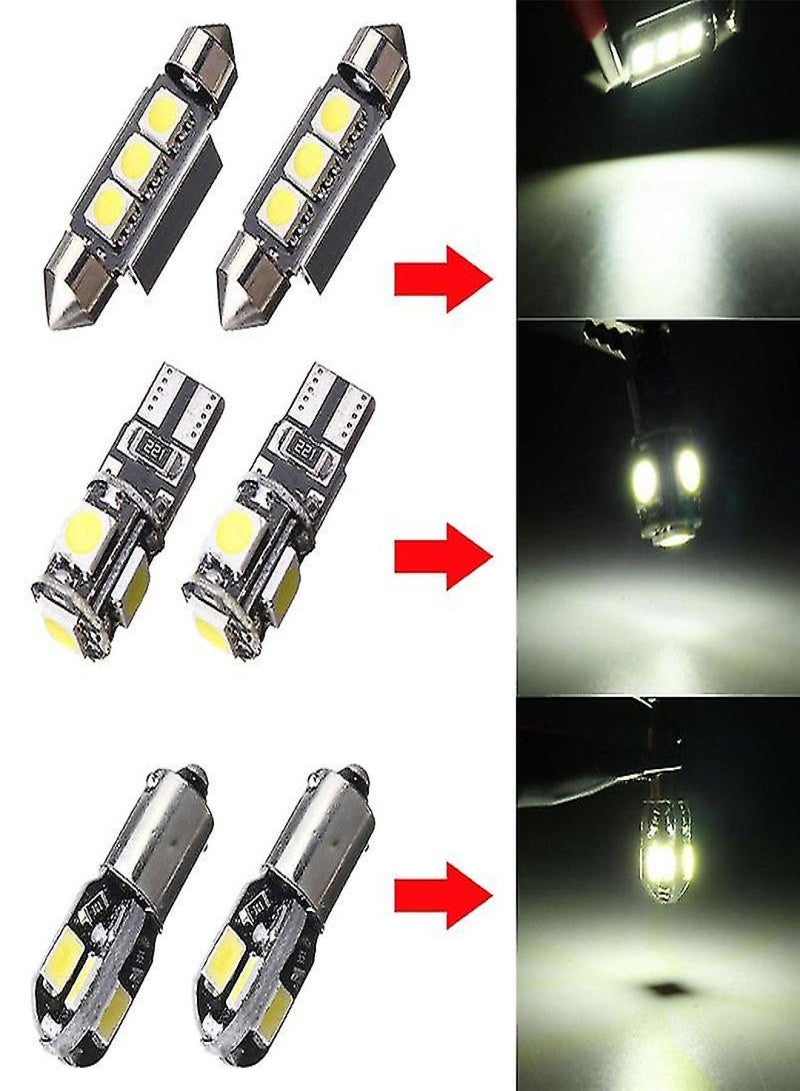 طقم مصابيح LED داخلية للسيارة مكون من 20 قطعة لسيارة بي إم دبليو الفئة الخامسة E39 M5 1997-2003 - Image 3
