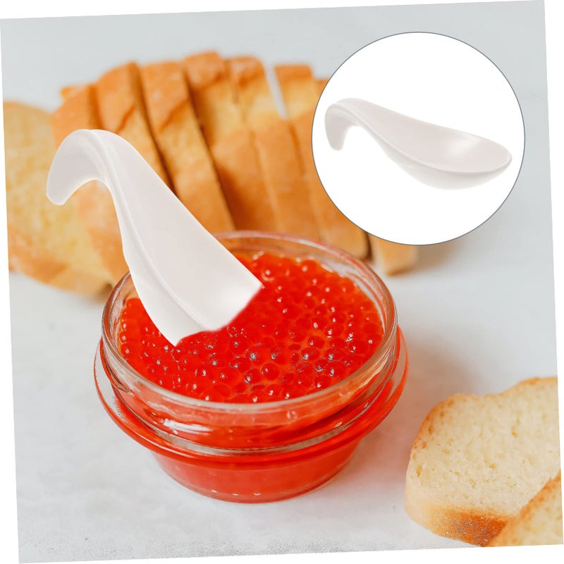 Ceramic Caviar Spoon with Chopstick Rest and Utensil Holder Black Truffle Serving - Image 4