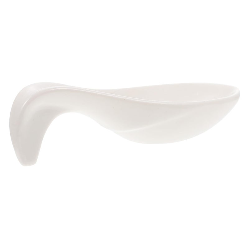 Ceramic Caviar Spoon with Chopstick Rest and Utensil Holder Black Truffle Serving - Image 2