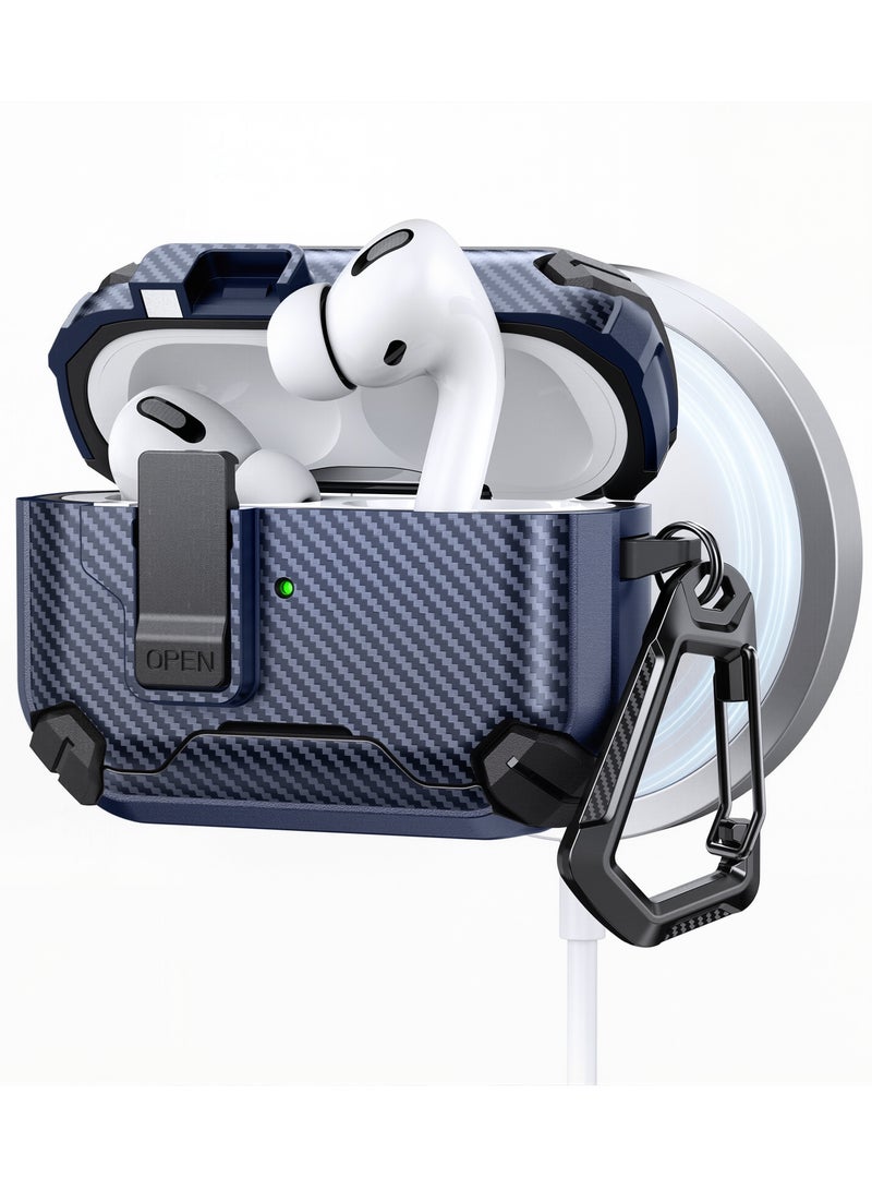 AirPods 4 / AirPods Pro / AirPods Pro 2 / AirPods Pro 3 حالة حماية ، magsafe ، حامل الهاتف ، حالة سماعة الرأس المنبثقة ، حامي سماعة الرأس ، حامي سماعة الرأس ، حالة سماعة الرأس - Image 1