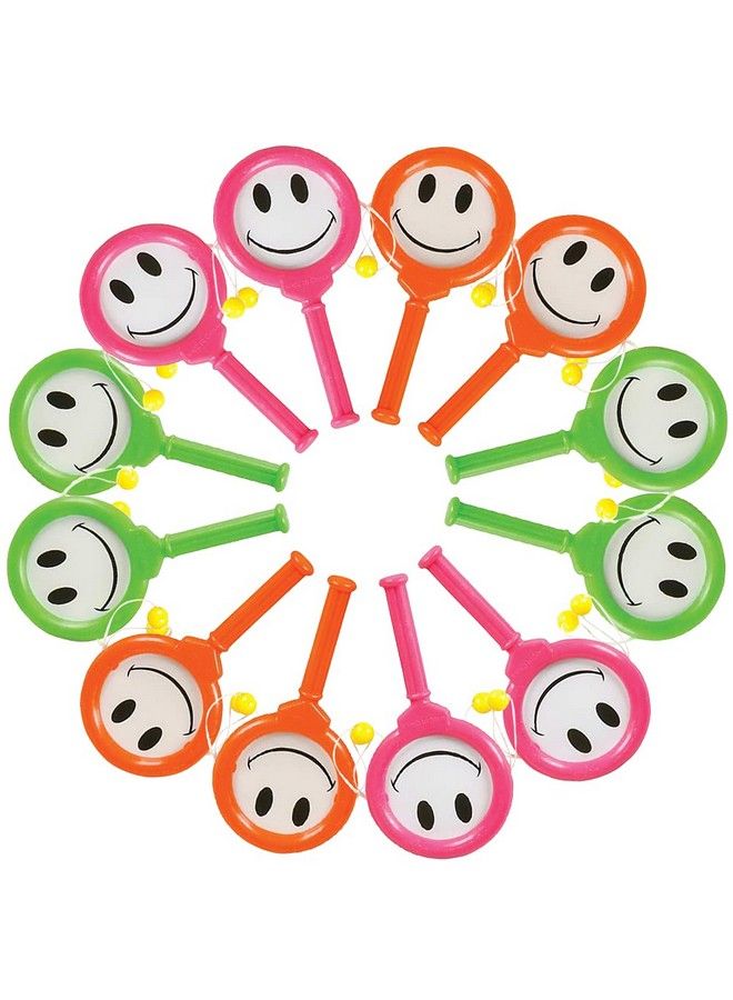 ArtCreativity Smile Hand Drums Set Of 12 Musical Toys For Kids In Assorted Colors Easy To Play Musical Instruments For Children Noisemakers For Parties Music Party Favors And Goodie Bag Fillers - Image 2