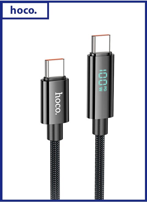 U125 Benefit 100W charging data cable with display Type-C to Type-C