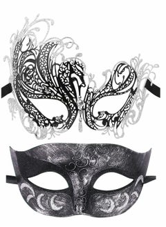 Couple Mask Half Venetian Masquerade Ball Mask Mardi Gras Mask