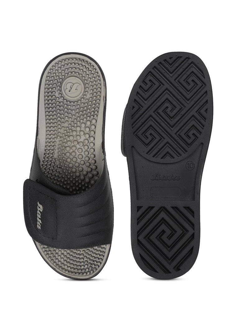 Bata Alfred Men's Black Flip Flops - 7 UK (8626090) - Image 2