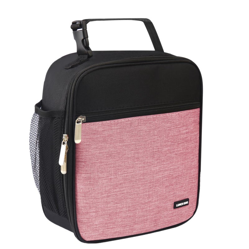 Lovoeo Lunch box Lunch bag for men women Insulated Lunchbox Lunch bags for Work Picnic Travel Thicken dusty pink