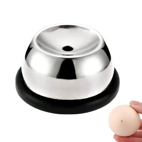 ChaLeeMoo Egg Piercer for Raw Eggs, Stainless Steel Egg Poker for Boiling Eggs, Great Eggshell Peeler Tool to Get Good Hard Boiled Eggs, Egg Hole Puncher Pricker with Retractable Pin, Black - Image 1