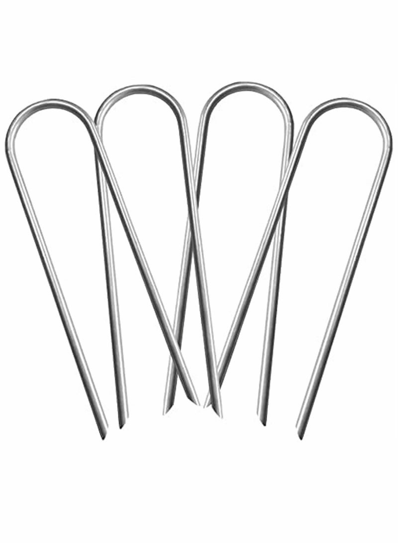 KASTWAVE Heavy-Duty Wind Stakes, for Trampolines and Tents, 11-inch Heavy Duty Stakes, Safe Ground Anchor Galvanized Steel Wind Stakes, U-Shaped Durable Windproof Ground Anchor - Image 1