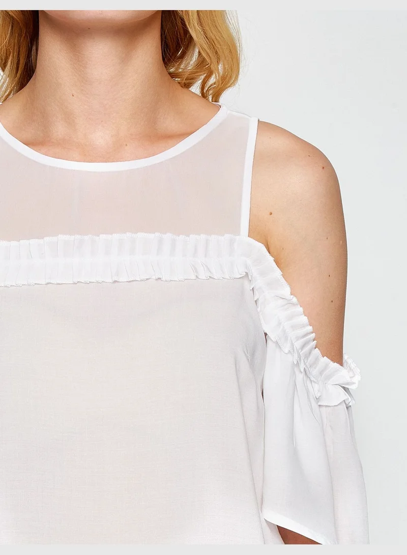 KOTON Frill Detailed Shirt