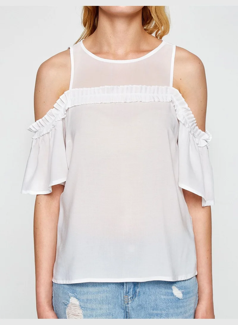 KOTON Frill Detailed Shirt