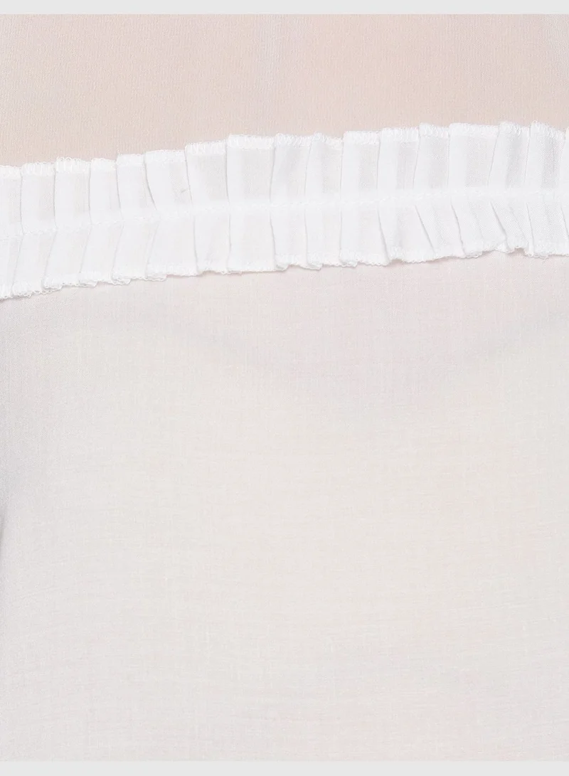 KOTON Frill Detailed Shirt
