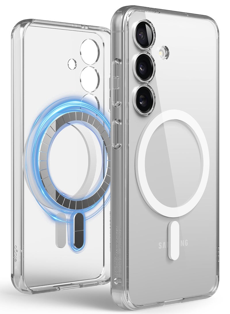 Elago Magnetic Hybrid for Samsung Galaxy S25 Case Cover compatible with MagSafe - Transparent - Image 1
