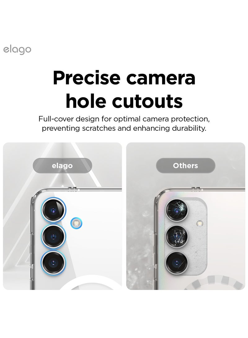 Elago Magnetic Hybrid for Samsung Galaxy S25 Case Cover compatible with MagSafe - Transparent - Image 4