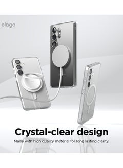Elago Magnetic Hybrid for Samsung Galaxy S25 Case Cover compatible with MagSafe - Transparent  - Image 5