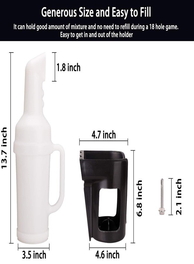 10 ال 0 ال عبوة رمل عالمية لعربة الجولف 10L0L مع حامل، متوافقة مع ياماها، وإيزي جو، وكلوب كار، موزع رمل لحشو الحفر - عبوة واحدة - Image 5