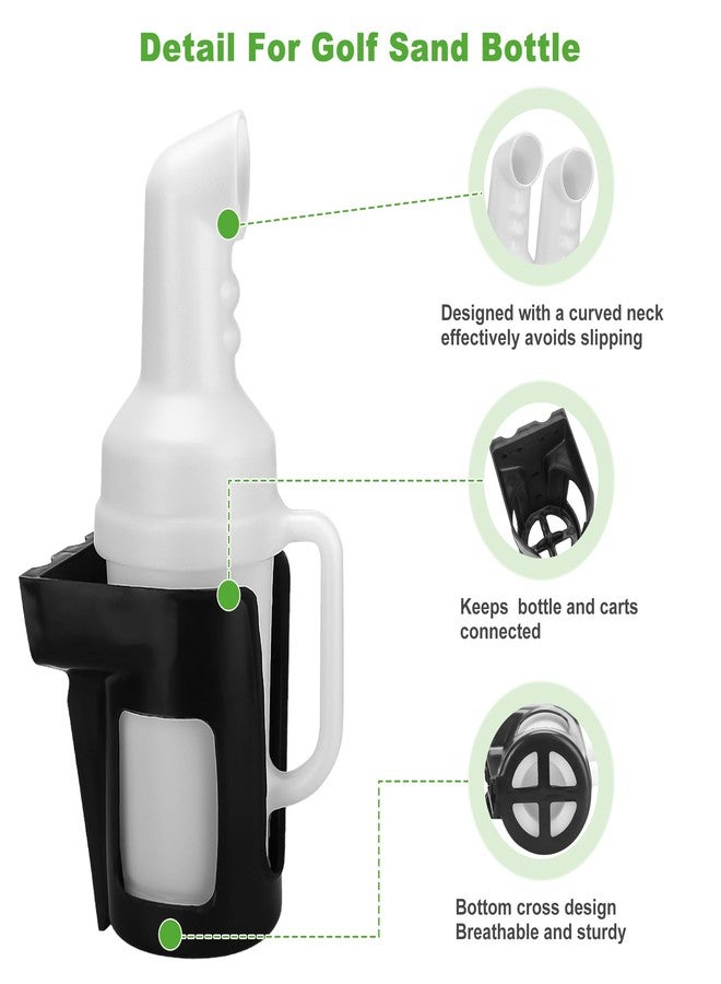 10 ال 0 ال عبوة رمل عالمية لعربة الجولف 10L0L مع حامل، متوافقة مع ياماها، وإيزي جو، وكلوب كار، موزع رمل لحشو الحفر - عبوة واحدة - Image 3