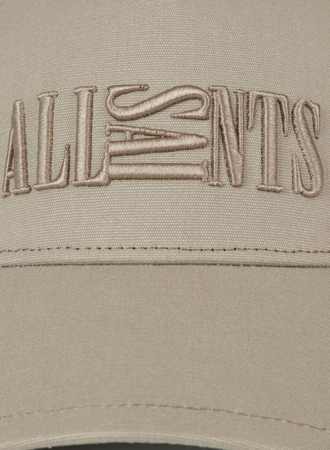 Allsaints Mens Oppose Baseball Cap, Hat with Adjustable Strap, Curved Brim, 100% Cotton, Pier Grey - Image 3