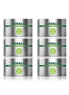 Coal Tar Soap 75Gm 2.64Oz | With Bergamot Tea Tree Jojoba Chamomile And Aloe Vera Oil | Relieves Dry Itchy Skin Pack Of 6