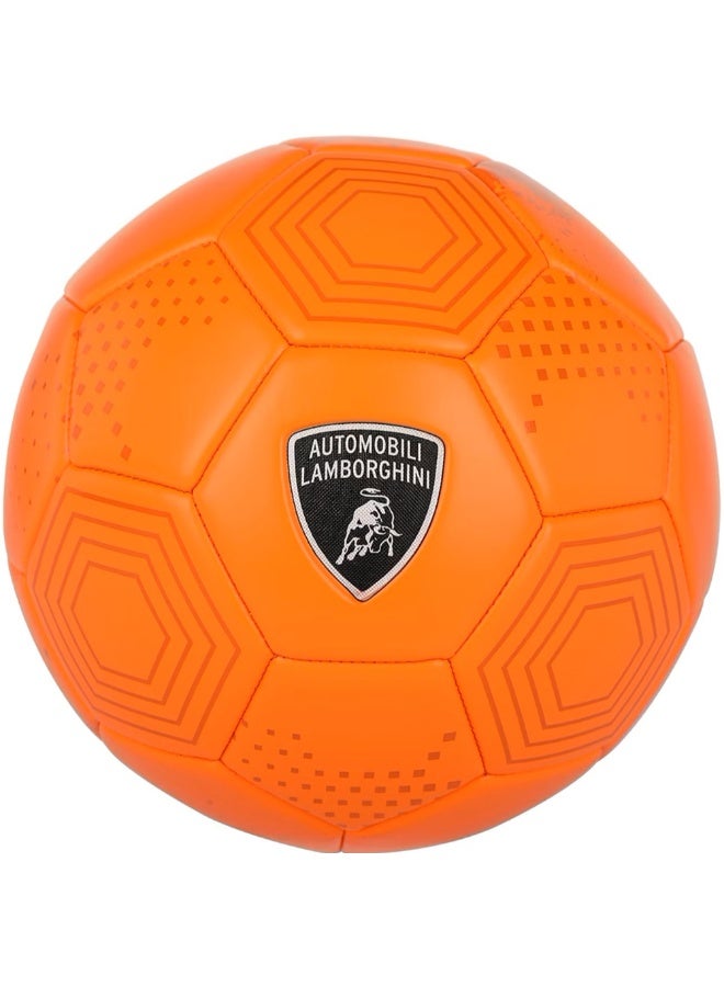 Lamborghini Machine Sewing PVC Soccer Ball (Size 5, Orange)