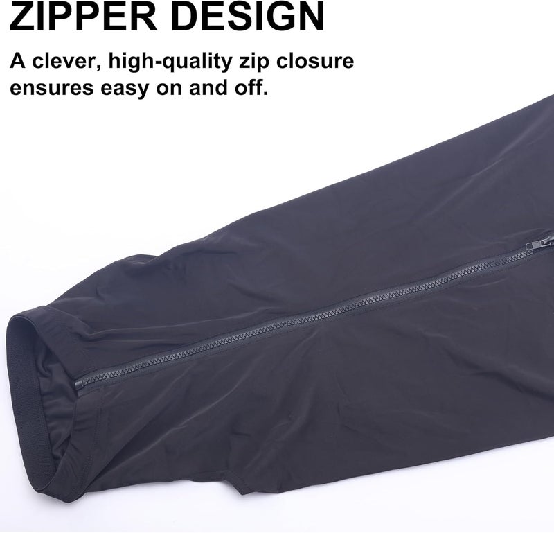 Leberna Horse Stretch Hood Without Ears Snug Fitting Hood with Zip Closure Covers Face, Shoulders, Mane, Chest and Withers Perfect for Show/Event Preparation Cross part assemble fit - Image 3