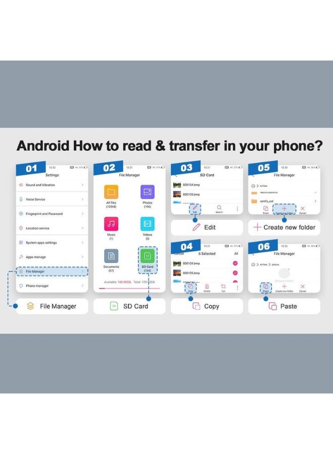 2-In-1 Sd Card Reader, 1 Portable Type-C Card Reader For Usb C Input Devices, Dual Slot Memory Card Reader, Suitable For Gaming, Plug And Play Card Reader - Image 5
