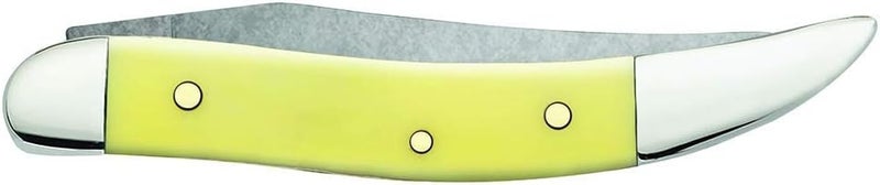 Case WR XX Pocket Knife Yellow Synthetic Small Texas Toothpick Cv Item #091 - (310096 Cv) - Length Closed: 3 Inches - Image 3