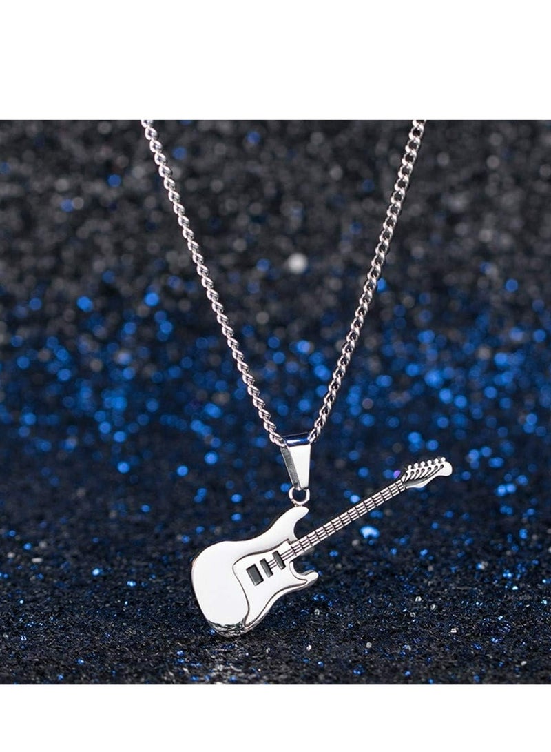 أوزيغالور قلادة من الفولاذ المقاوم للصدأ، 24 بوصة، حلية موسيقية عتيقة للجنسين، هدية للموسيقيين - Image 4