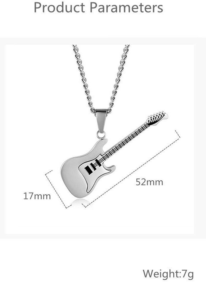 أوزيغالور قلادة من الفولاذ المقاوم للصدأ، 24 بوصة، حلية موسيقية عتيقة للجنسين، هدية للموسيقيين - Image 5