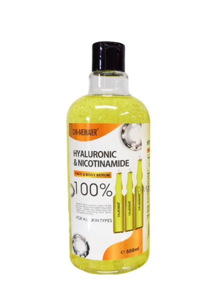 Hyaluronic & Nicotinamide Face & Body Serum 100% 500ml - pzsku/Z8C0D1E11D8FD2C6B46F7Z/45/_/1725086884/a76dd4f1-284f-4b18-8295-81ca0b79e857