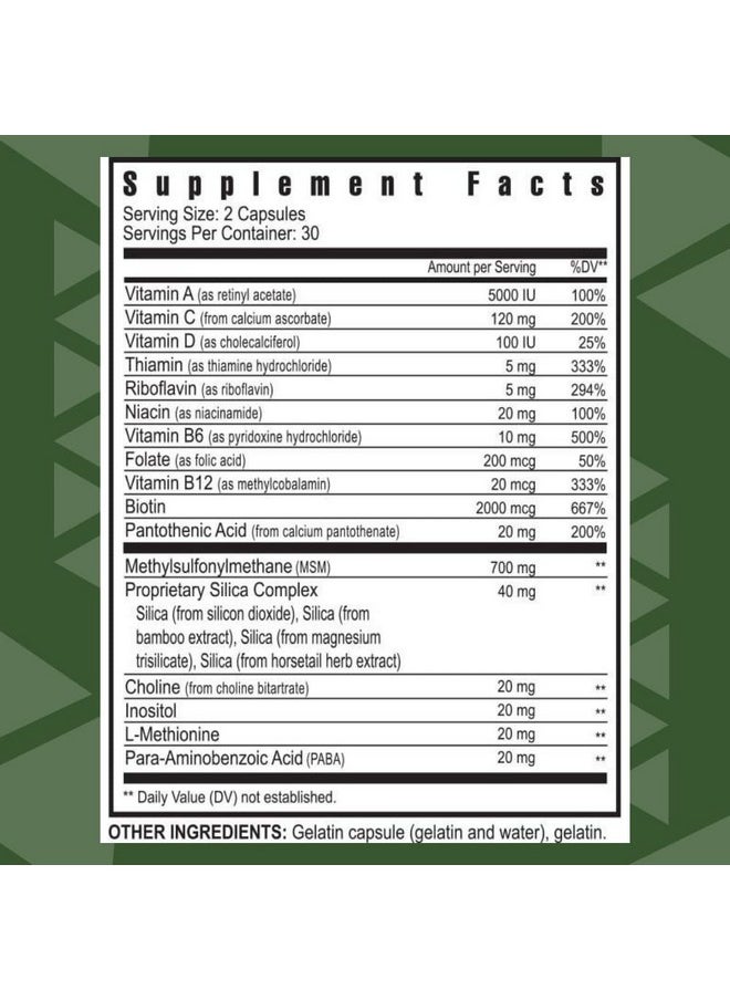 youngevity Hair Skin And Nails Formula 60 Capsules  - Image 3
